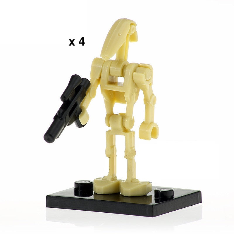 4 x Battle Droid B1 custom Star Wars Minifigure