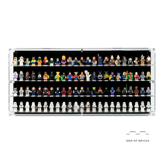 Wall Mounted Display Cases for Minifigures - 23 Minifigures Wide